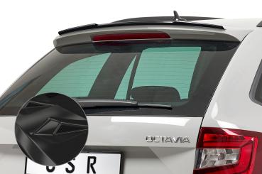 CSR Heckspoiler | Heckflügel mit ABE für Skoda Octavia III (Typ 5E) HF589-G Glossy schwarz Hochglanz (keine Lackierung erforderlich)