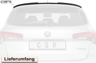 CSR Heckspoiler | Heckflügel mit ABE für Fiat Tipo (Typ 356) Kombi HF590-G Glossy schwarz Hochglanz (keine Lackierung erforderlich)