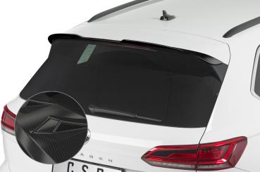 CSR Heckspoiler | Heckflügel mit ABE für VW Touareg III (Typ CR) HF608-C Carbon Look Hochglanz (keine Lackierung erforderlich)