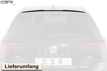 CSR Heckspoiler | Heckflügel mit ABE für VW Passat B8 Typ 3G Variant HF609-G Glossy schwarz Hochglanz (keine Lackierung erforderlich)