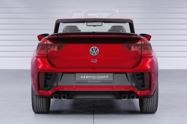 CSR Heckspoiler | Heckflügel mit ABE für VW T-Roc (Typ A1) Cabrio HF619-S strukturiert schwarz matt (keine Lackierung erforderlich)