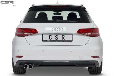 CSR Heckspoiler | Heckflügel mit ABE für Audi A3 8V Sportback HF633-G Glossy schwarz Hochglanz (keine Lackierung erforderlich)