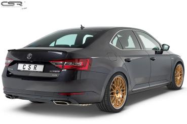 CSR Heckspoiler | Heckflügel mit ABE für Skoda Superb III (Typ 3V) HF634-G Glossy schwarz Hochglanz (keine Lackierung erforderlich)