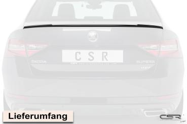 CSR Heckspoiler | Heckflügel mit ABE für Skoda Superb III (Typ 3V) HF634-G Glossy schwarz Hochglanz (keine Lackierung erforderlich)