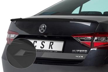CSR Heckspoiler | Heckflügel mit ABE für Skoda Superb III (Typ 3V) HF634-G Glossy schwarz Hochglanz (keine Lackierung erforderlich)
