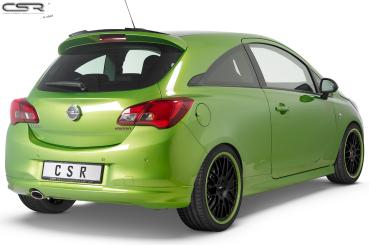 CSR Heckspoiler | Heckflügel mit ABE für Opel Corsa E OPC-Line HF663-C Carbon Look Hochglanz (keine Lackierung erforderlich)
