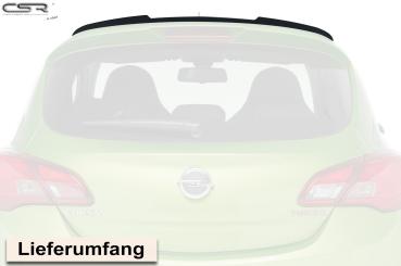 CSR Heckspoiler | Heckflügel mit ABE für Opel Corsa E OPC-Line HF663-C Carbon Look Hochglanz (keine Lackierung erforderlich)