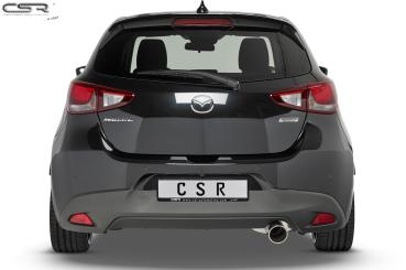 CSR Heckspoiler | Heckflügel mit ABE für Mazda 2 (Typ DJ) HF677-C Carbon Look Hochglanz (keine Lackierung erforderlich)