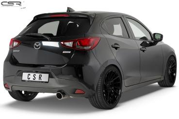 CSR Heckspoiler | Heckflügel mit ABE für Mazda 2 (Typ DJ) HF677-C Carbon Look Hochglanz (keine Lackierung erforderlich)