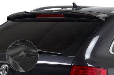 CSR Heckspoiler | Heckflügel mit ABE für Skoda Superb II (Typ 3T) Kombi HF691-C Carbon Look Hochglanz (keine Lackierung erforderlich)