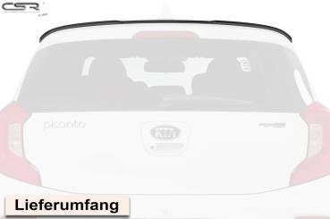 CSR Heckspoiler | Heckflügel mit ABE für Kia Picanto (JA) HF705-L Lackierung erforderlich (unlackiert roh)