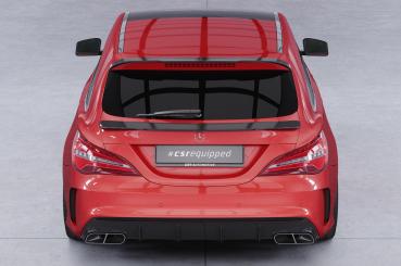 CSR Heckspoiler | Heckflügel mit ABE für Mercedes-Benz CLA X117 Shooting Brake HF743-C Carbon Look Hochglanz (keine Lackierung erforderlich)