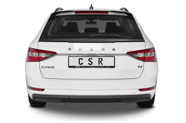 CSR Heckspoiler | Heckflügel mit ABE für Skoda Superb III (Typ 3V) Combi HF748-G Glossy schwarz Hochglanz (keine Lackierung erforderlich)