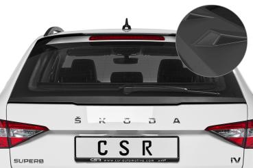 CSR Heckspoiler | Heckflügel mit ABE für Skoda Superb III (Typ 3V) Combi HF749-L Lackierung erforderlich (unlackiert roh)
