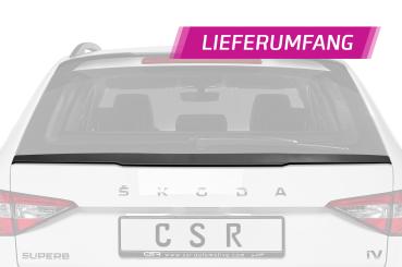 CSR Heckspoiler | Heckflügel mit ABE für Skoda Superb III (Typ 3V) Combi HF749-L Lackierung erforderlich (unlackiert roh)
