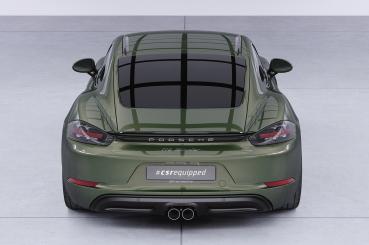 CSR Heckspoiler | Heckflügel mit ABE für Porsche 718 Cayman (Typ 982) HF763-L Lackierung erforderlich (unlackiert roh)