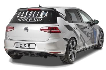 CSR Heckspoiler | Heckflügel mit ABE für VW Golf 7 Basis HF794-C Carbon Look Hochglanz (keine Lackierung erforderlich)
