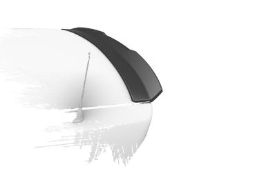 CSR Heckspoiler | Heckflügel mit ABE für BMW 3er E46 Coupe / Cabrio HF796-G Glossy schwarz Hochglanz (keine Lackierung erforderlich)