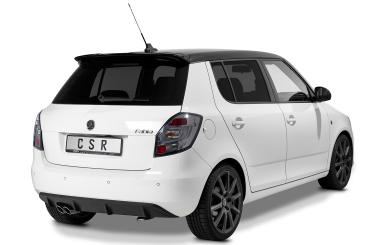 CSR Heckspoiler | Heckflügel mit ABE für Skoda Fabia 2 RS (Typ 5J) HF803-C Carbon Look Hochglanz (keine Lackierung erforderlich)