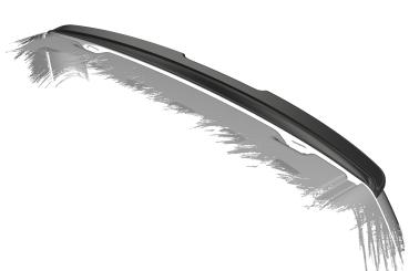 CSR Heckspoiler | Heckflügel mit ABE für VW T5 Bus HF808-G Glossy schwarz Hochglanz (keine Lackierung erforderlich)