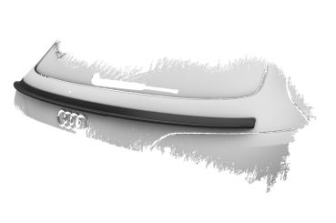 CSR Heckspoiler | Heckflügel mit ABE für Audi Q5/SQ5 (Typ 8R) HF810-S strukturiert schwarz matt (keine Lackierung erforderlich)