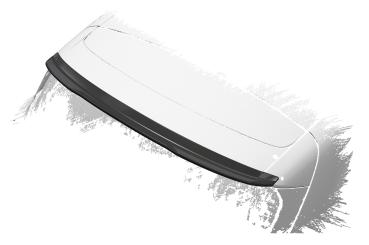 CSR Heckspoiler | Heckflügel mit ABE für Renault Clio 5 HF812-C Carbon Look Hochglanz (keine Lackierung erforderlich)