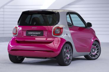 CSR Heckspoiler | Heckflügel mit ABE für Smart fortwo (453) HF815-S strukturiert schwarz matt (keine Lackierung erforderlich)