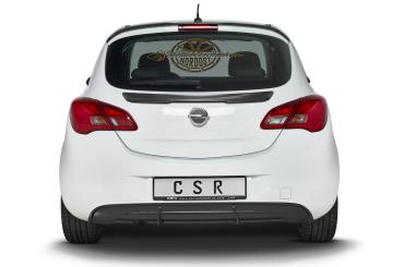 CSR Heckspoiler | Heckflügel mit ABE für Opel Corsa E HF831-C Carbon Look Hochglanz (keine Lackierung erforderlich)