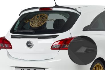 CSR Heckspoiler | Heckflügel mit ABE für Opel Corsa E HF832-S strukturiert schwarz matt (keine Lackierung erforderlich)