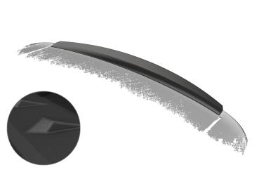 CSR Heckspoiler | Heckflügel mit ABE für Peugeot 407 HF850-S strukturiert schwarz matt (keine Lackierung erforderlich)