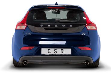 CSR Heckspoiler | Heckflügel mit ABE für Volvo V40 HF857-G Glossy schwarz Hochglanz (keine Lackierung erforderlich)