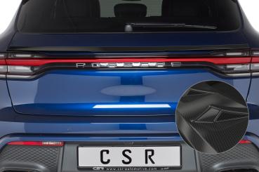 CSR Heckspoiler | Heckflügel mit ABE für Porsche Macan HF876-C Carbon Look Hochglanz (keine Lackierung erforderlich)