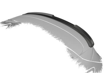 CSR Heckspoiler | Heckflügel mit ABE für Ford Focus MK4 Turnier HF877-C Carbon Look Hochglanz (keine Lackierung erforderlich)