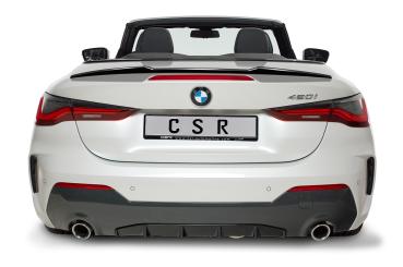 CSR Heckspoiler | Heckflügel mit ABE für BMW 4er G23 Cabrio HF879-C Carbon Look Hochglanz (keine Lackierung erforderlich)