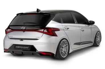 CSR Heckspoiler | Heckflügel mit ABE für Hyundai I20 (BC3) HF883-G Glossy schwarz Hochglanz (keine Lackierung erforderlich)