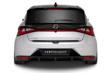 CSR Heckspoiler | Heckflügel mit ABE für Hyundai I20 (BC3) HF883-G Glossy schwarz Hochglanz (keine Lackierung erforderlich)