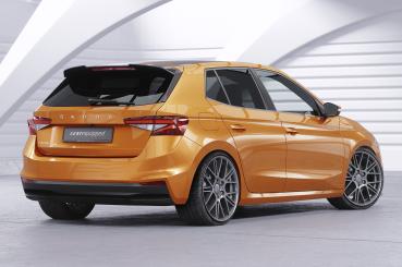 CSR Heckspoiler | Heckflügel mit ABE für Skoda Fabia 4 HF886-S strukturiert schwarz matt (keine Lackierung erforderlich)