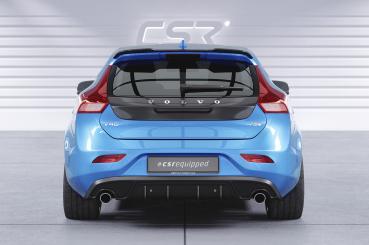 CSR Heckspoiler | Heckflügel mit ABE für Volvo V40 R-Design HF896-C Carbon Look Hochglanz (keine Lackierung erforderlich)