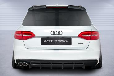 CSR Heckspoiler | Heckflügel mit ABE für Audi A4 / RS4 B8 (8K) HF960-G Glossy schwarz Hochglanz (keine Lackierung erforderlich)