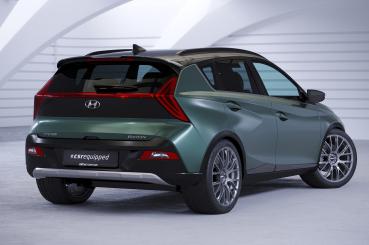 CSR Heckspoiler | Heckflügel mit ABE für Hyundai Bayon HF982-G Glossy schwarz Hochglanz (keine Lackierung erforderlich)