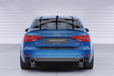 CSR Heckscheibenblende mit ABE für Audi A4/S4 B9 (8W) Limousine HSB081-C Carbon Look Hochglanz (keine Lackierung erforderlich)