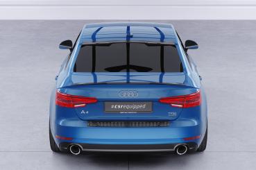 CSR Heckscheibenblende mit ABE für Audi A4/S4 B9 (8W) Limousine HSB081-C Carbon Look Hochglanz (keine Lackierung erforderlich)