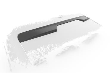 CSR Heckscheibenblende mit ABE für Audi A3 / S3 / RS3 (8Y) Limousine HSB086-S strukturiert schwarz matt (keine Lackierung erforderlich)