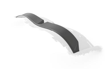 CSR Heckscheibenblende mit ABE für Peugeot RCZ HSB109-L Lackierung erforderlich (unlackiert roh)