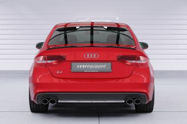CSR Heckscheibenblende mit ABE für Audi A4 B8 (Typ 8K) Limousine HSB119-C Carbon Look Hochglanz (keine Lackierung erforderlich)