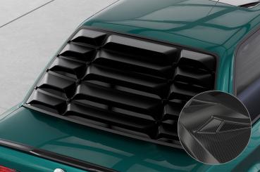 CSR Heckscheibenblende mit ABE für BMW 3er E30 Coupe (Zweitürer) HSB127-C Carbon Look Hochglanz (keine Lackierung erforderlich)