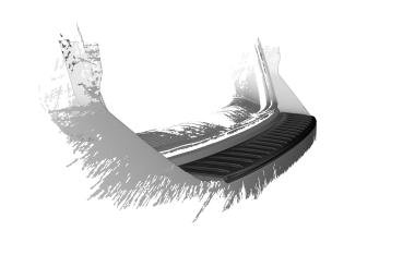 CSR Ladekantenschutz für VW T-Roc (Typ A1) LKS013-G Glossy schwarz Hochglanz (keine Lackierung erforderlich)