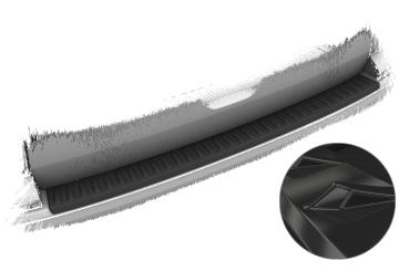CSR Ladekantenschutz für VW T6 / T6.1 LKS033-G Glossy schwarz Hochglanz (keine Lackierung erforderlich)