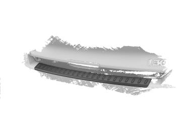 CSR Ladekantenschutz für Hyundai I30 (PD) Schrägheck LKS041-G Glossy schwarz Hochglanz (keine Lackierung erforderlich)