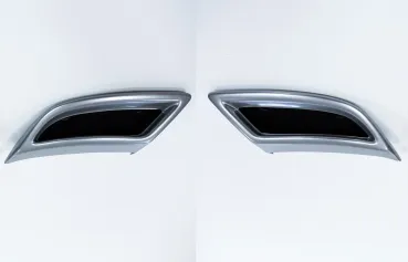 Milotec Auspuff-Dummies für Skoda Kodiaq – Alu-Brush – 2-teilig